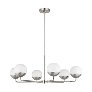 Visual Comfort Studio - 3168106-962 - Six Light Chandelier - Alvin - Brushed Nickel