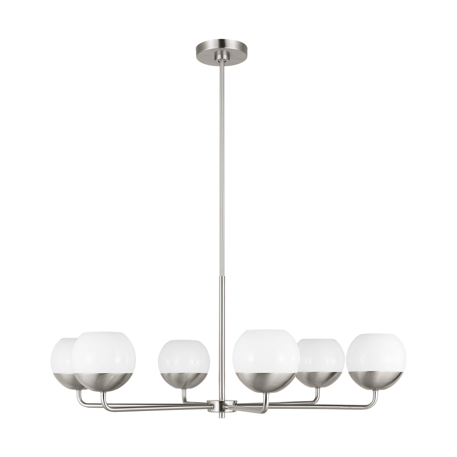 Visual Comfort Studio - 3168106-962 - Six Light Chandelier - Alvin - Brushed Nickel