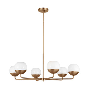 Visual Comfort Studio - 3168106EN3-848 - LED Chandelier - Alvin - Satin Brass