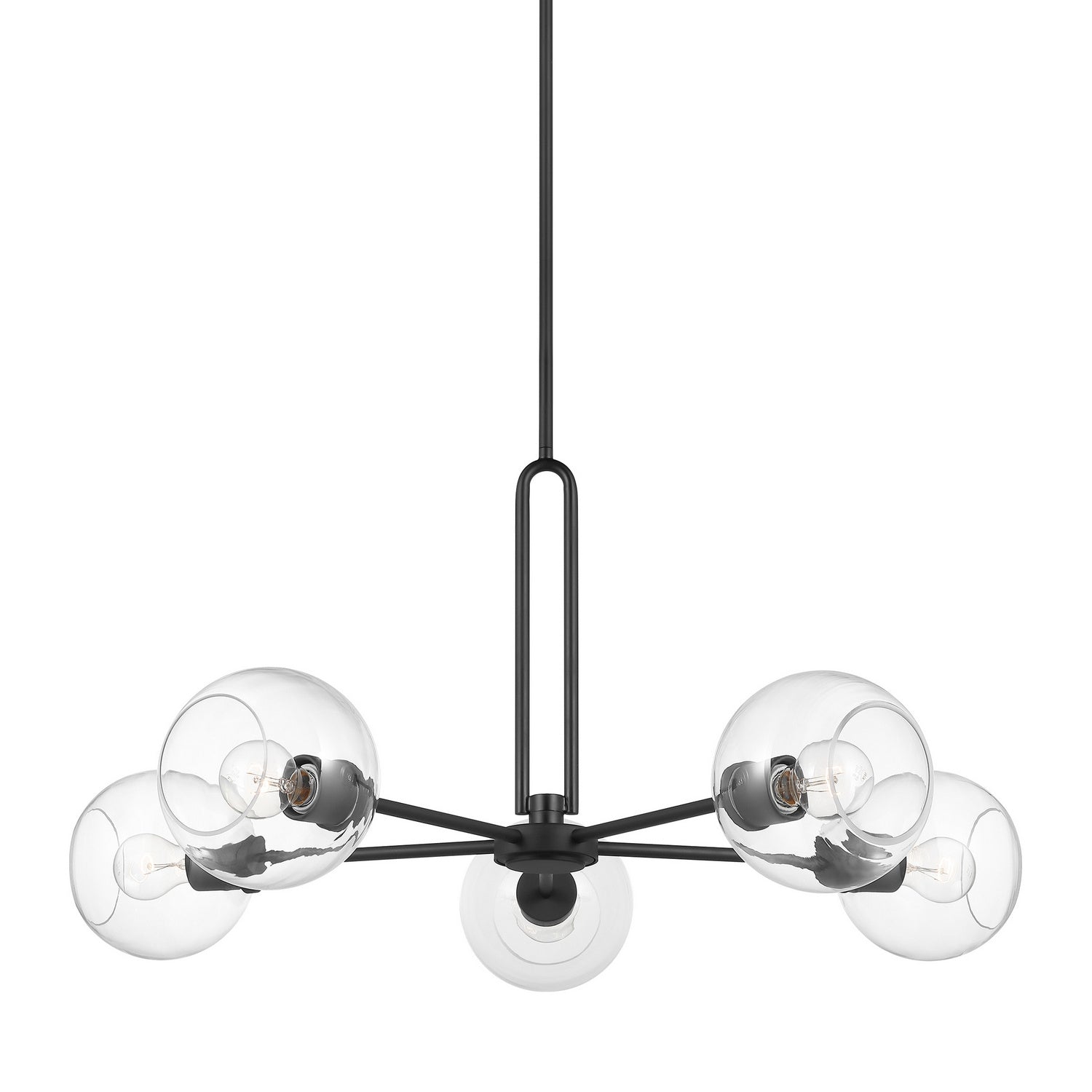 Visual Comfort Studio - 3255705-112 - Five Light Chandelier - Codyn - Midnight Black