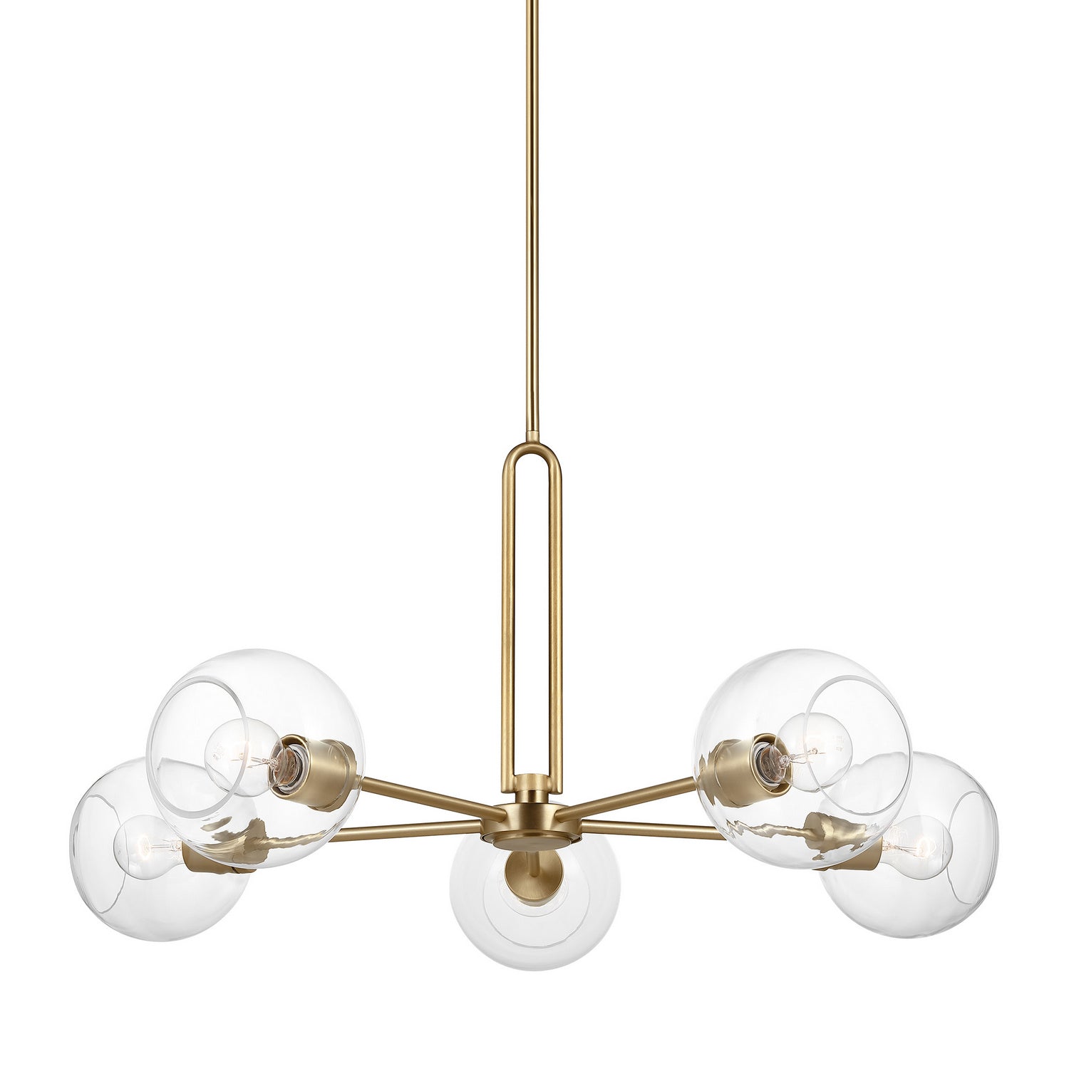 Visual Comfort Studio - 3255705-848 - Five Light Chandelier - Codyn - Satin Brass