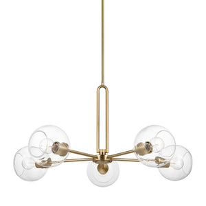 Visual Comfort Studio - 3255705-848 - Five Light Chandelier - Codyn - Satin Brass