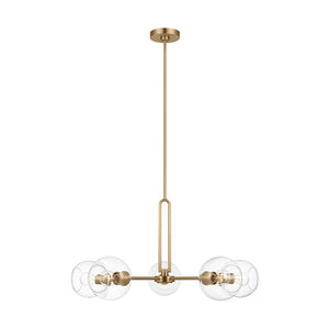 Visual Comfort Studio - 3255705-848 - Five Light Chandelier - Codyn - Satin Brass