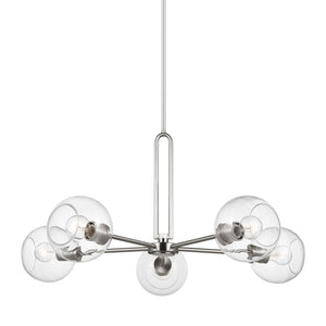 Visual Comfort Studio - 3255705-962 - Five Light Chandelier - Codyn - Brushed Nickel