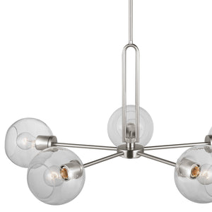 Visual Comfort Studio - 3255705-962 - Five Light Chandelier - Codyn - Brushed Nickel