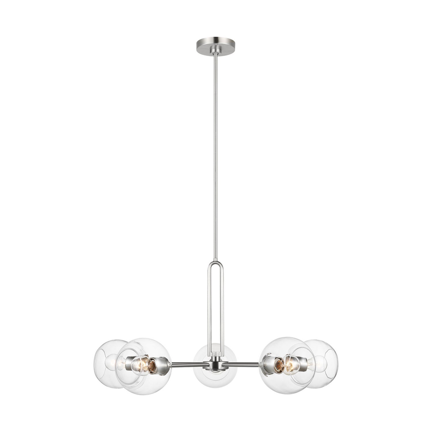 Visual Comfort Studio - 3255705-962 - Five Light Chandelier - Codyn - Brushed Nickel