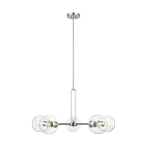 Visual Comfort Studio - 3255705-962 - Five Light Chandelier - Codyn - Brushed Nickel