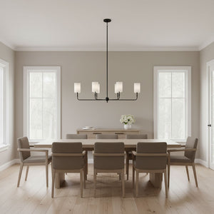 Visual Comfort Studio - 3609306-112 - Six Light Chandelier - Foxdale - Midnight Black