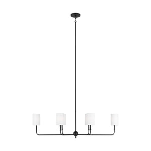 Visual Comfort Studio - 3609306-112 - Six Light Chandelier - Foxdale - Midnight Black