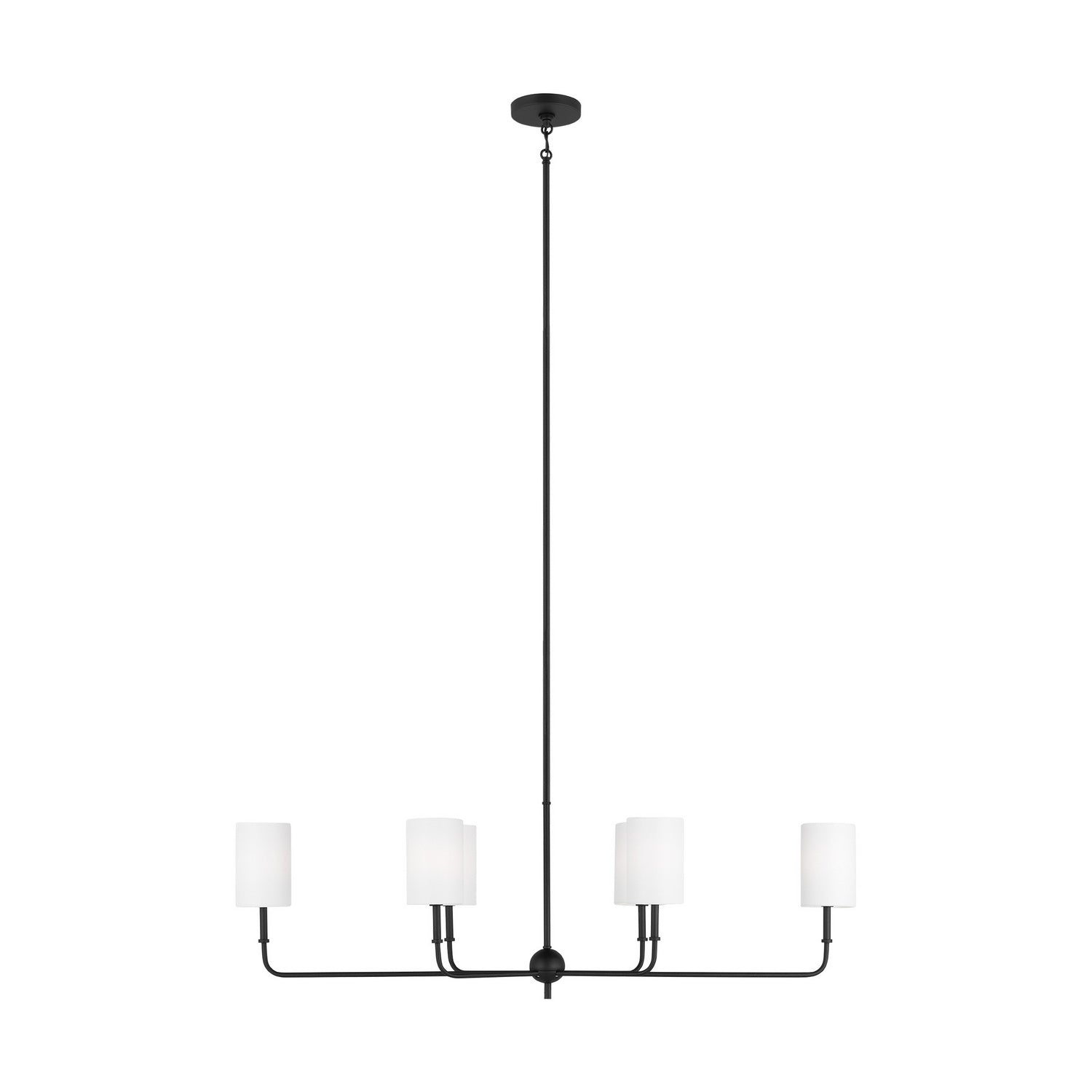 Visual Comfort Studio - 3609306-112 - Six Light Chandelier - Foxdale - Midnight Black