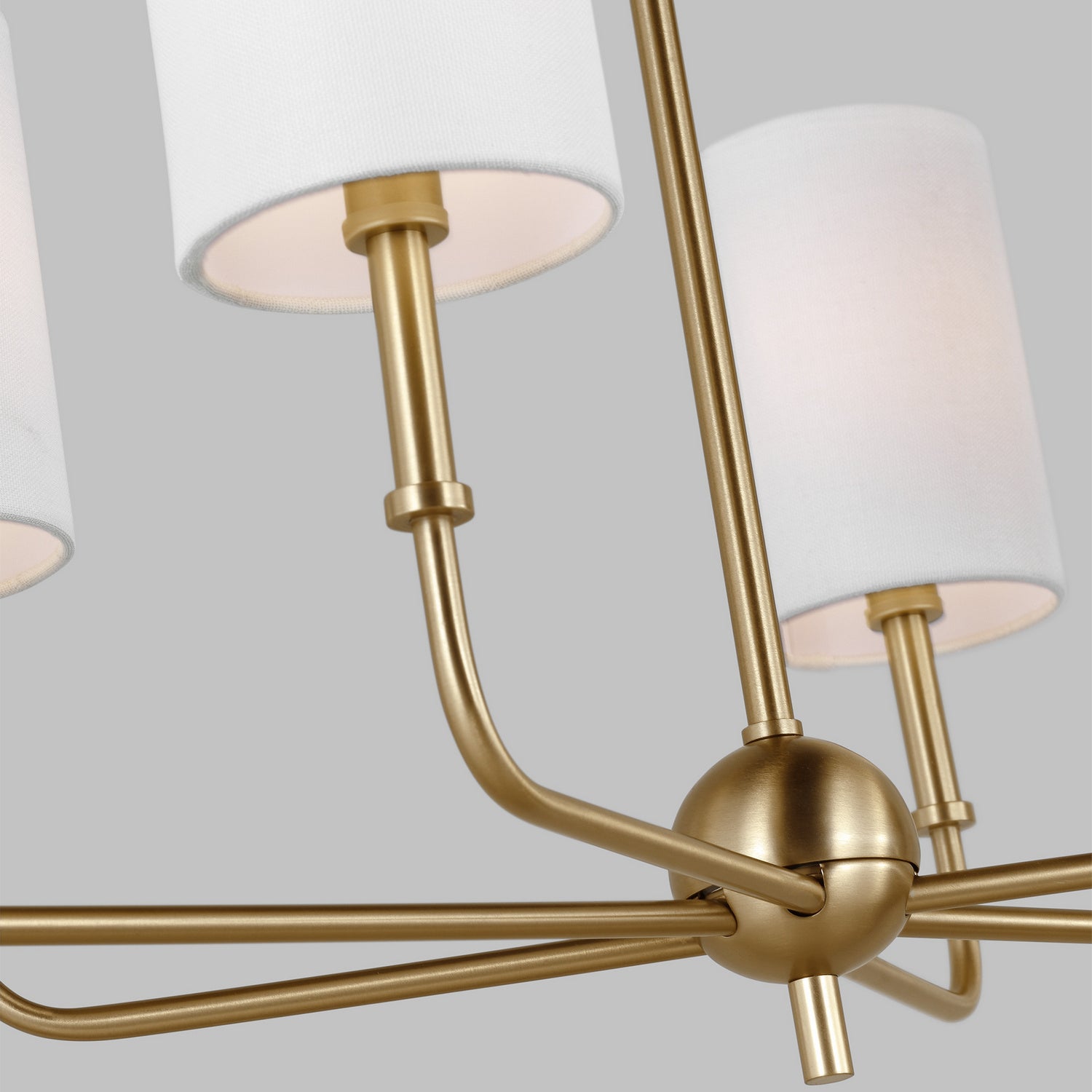 Visual Comfort Studio - 3609306-848 - Six Light Chandelier - Foxdale - Satin Brass