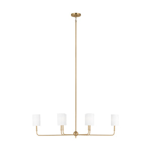 Visual Comfort Studio - 3609306-848 - Six Light Chandelier - Foxdale - Satin Brass