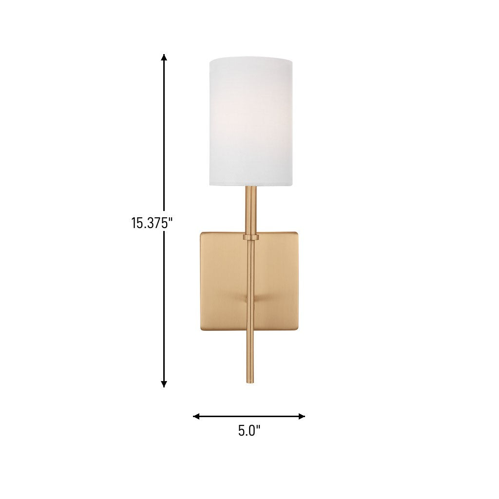 Visual Comfort Studio - 4109301-848 - One Light Bath Vanity - Foxdale - Satin Brass