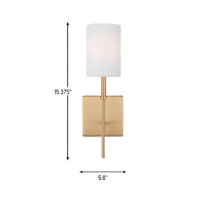 Visual Comfort Studio - 4109301-848 - One Light Bath Vanity - Foxdale - Satin Brass