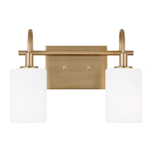 Visual Comfort Studio - 4457102-848 - Two Light Bath Vanity - Oak Moore - Satin Brass