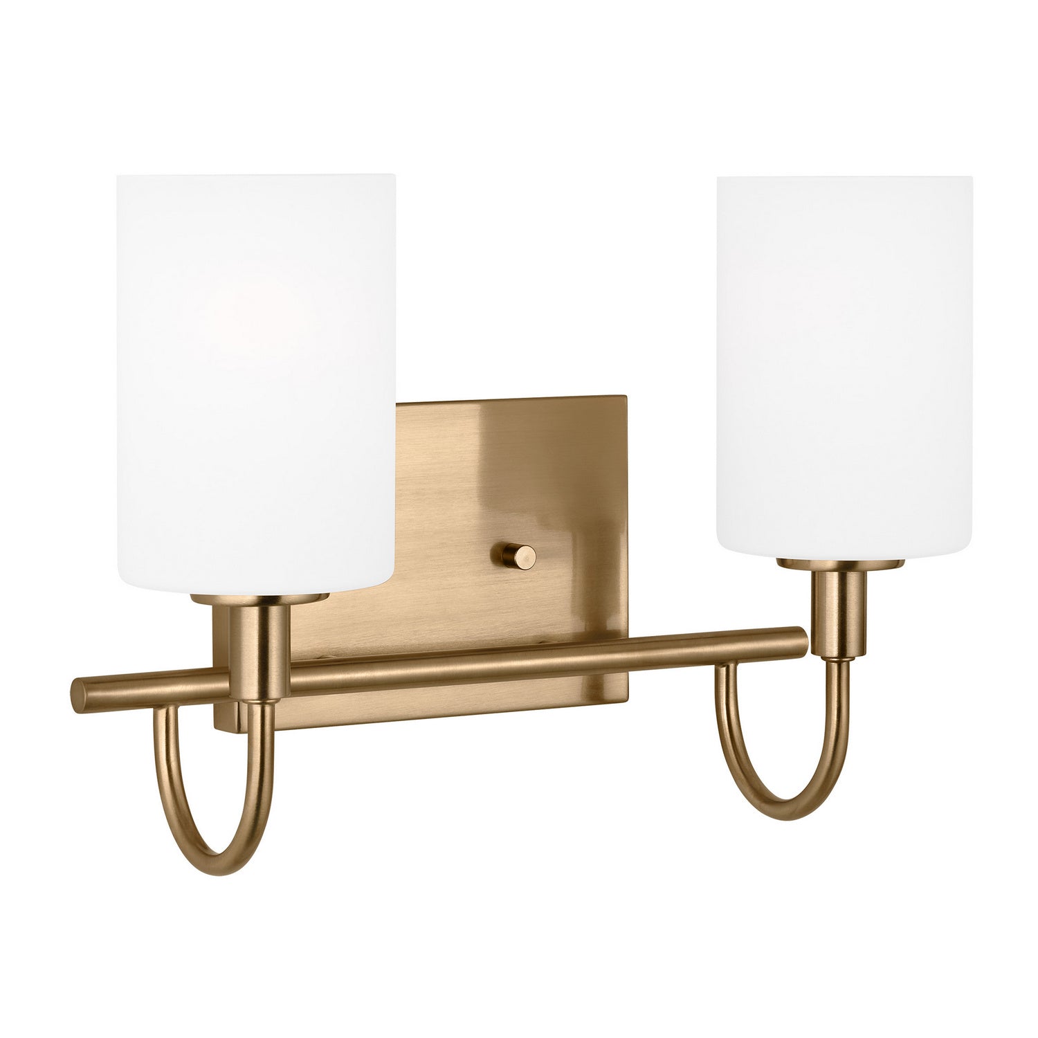 Visual Comfort Studio - 4457102-848 - Two Light Bath Vanity - Oak Moore - Satin Brass