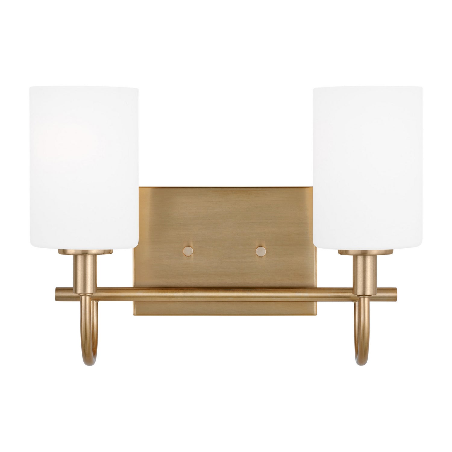 Visual Comfort Studio - 4457102-848 - Two Light Bath Vanity - Oak Moore - Satin Brass