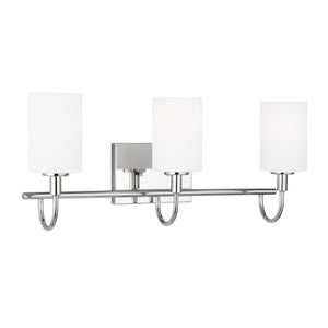 Visual Comfort Studio - 4457103-05 - Three Light Bath Vanity - Oak Moore - Chrome