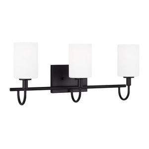 Visual Comfort Studio - 4457103-112 - Three Light Bath Vanity - Oak Moore - Midnight Black