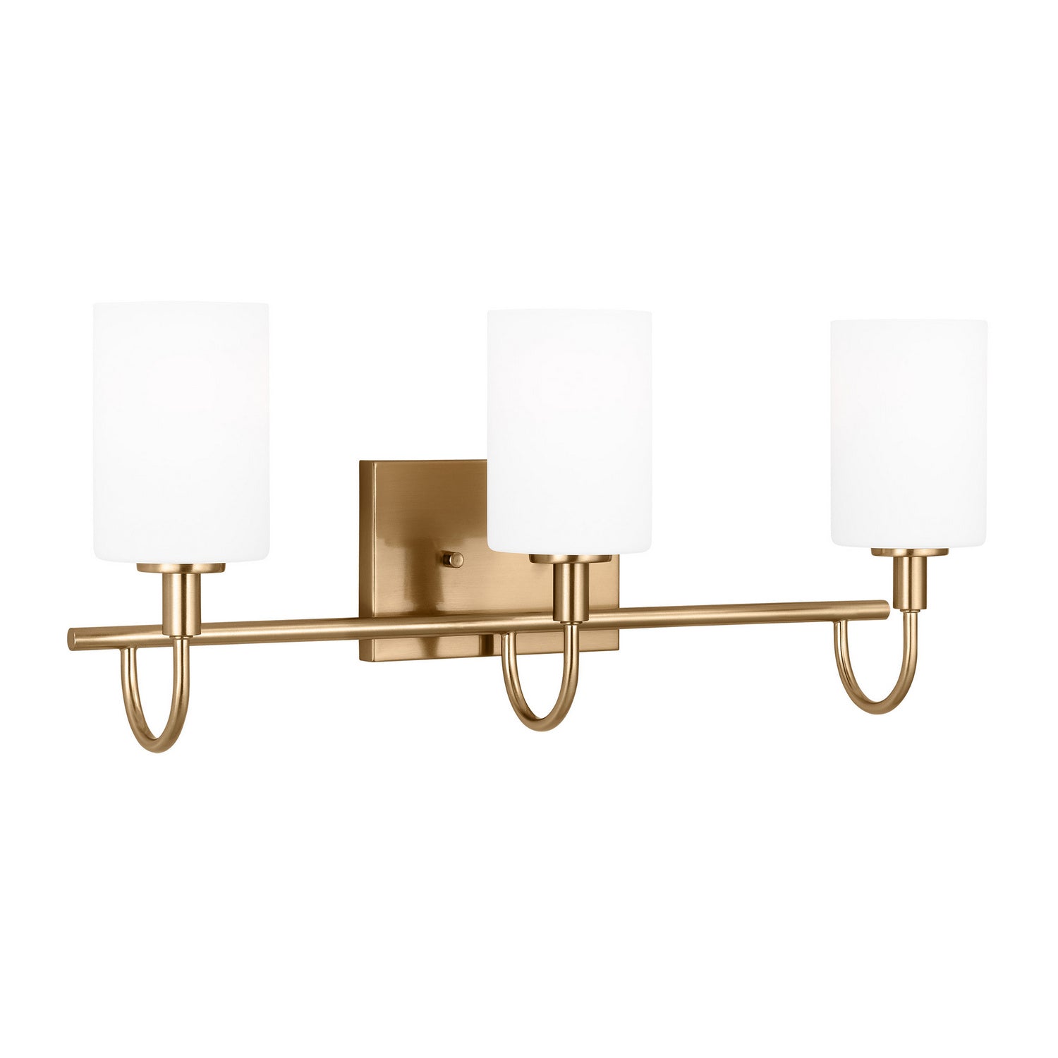 Visual Comfort Studio - 4457103-848 - Three Light Bath Vanity - Oak Moore - Satin Brass