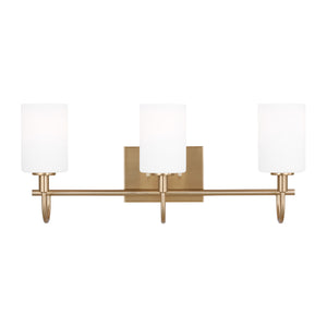 Visual Comfort Studio - 4457103-848 - Three Light Bath Vanity - Oak Moore - Satin Brass