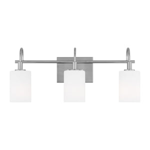 Visual Comfort Studio - 4457103-962 - Three Light Bath Vanity - Oak Moore - Brushed Nickel