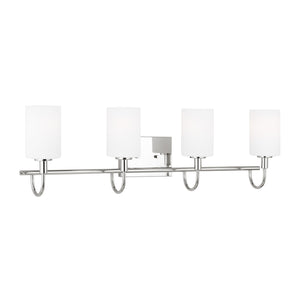 Visual Comfort Studio - 4457104-05 - Four Light Bath Vanity - Oak Moore - Chrome