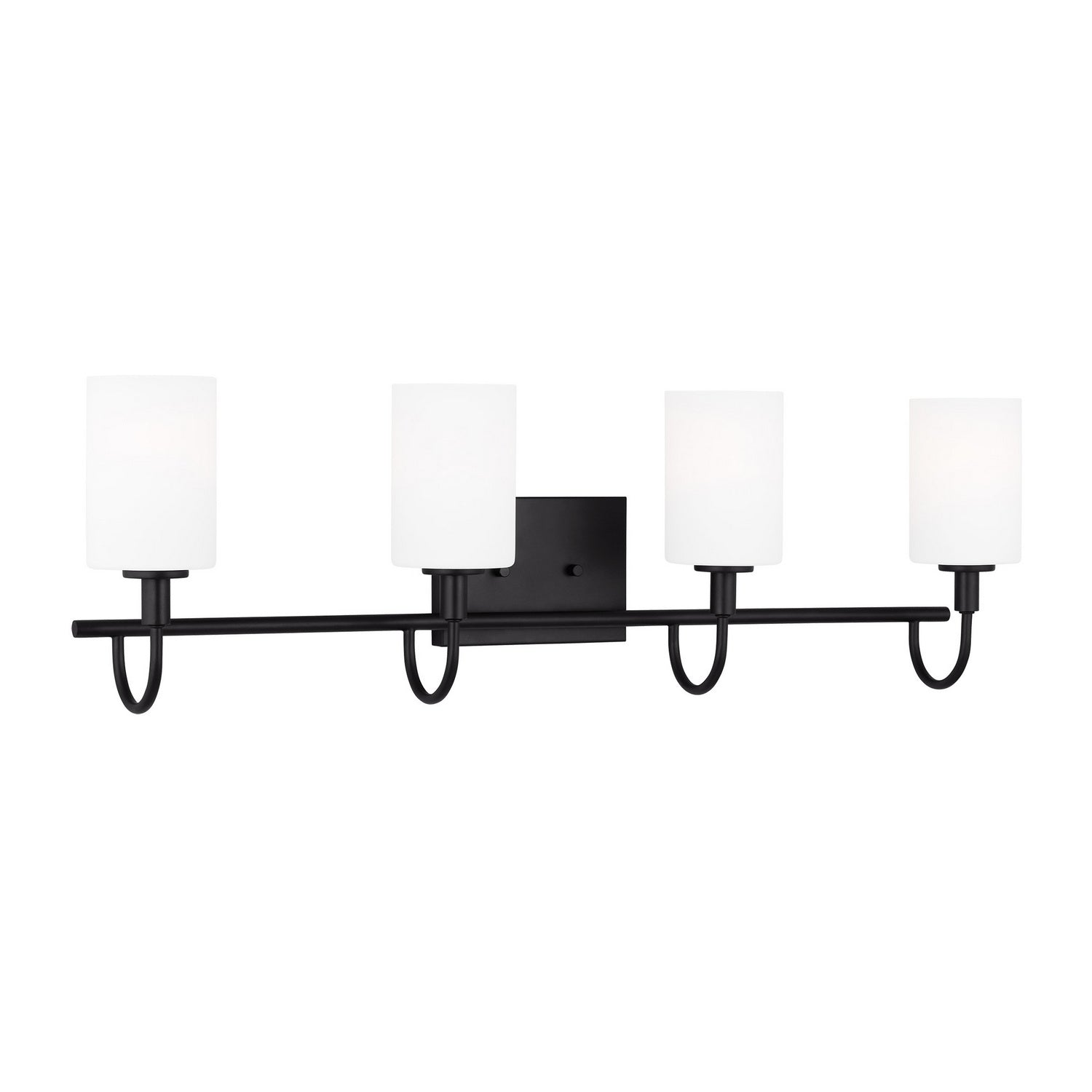 Visual Comfort Studio - 4457104-112 - Four Light Bath Vanity - Oak Moore - Midnight Black