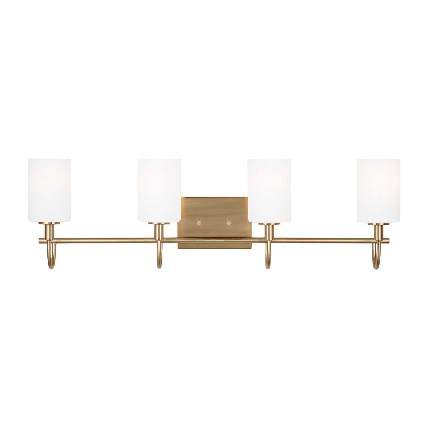 Visual Comfort Studio - 4457104-848 - Four Light Bath Vanity - Oak Moore - Satin Brass