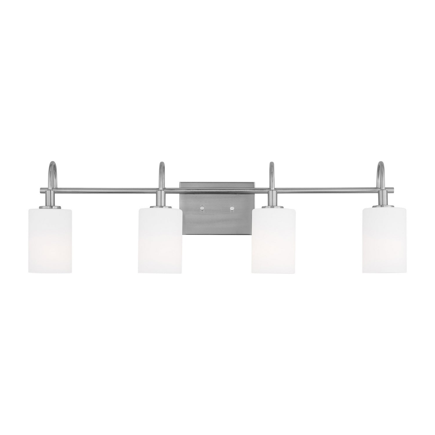 Visual Comfort Studio - 4457104-962 - Four Light Bath Vanity - Oak Moore - Brushed Nickel