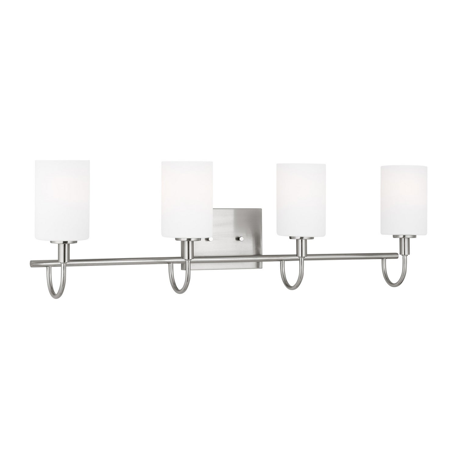 Visual Comfort Studio - 4457104-962 - Four Light Bath Vanity - Oak Moore - Brushed Nickel