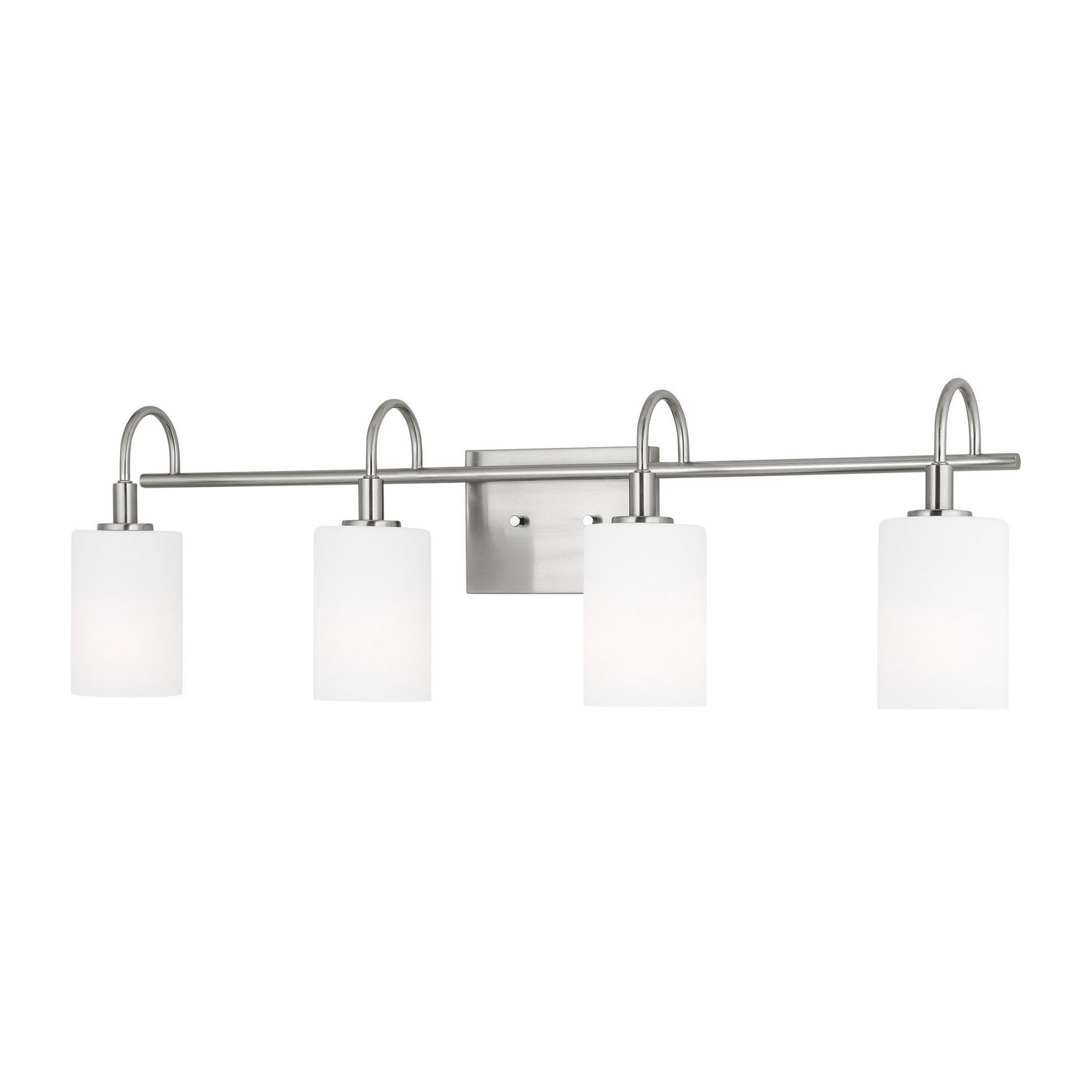 Visual Comfort Studio - 4457104-962 - Four Light Bath Vanity - Oak Moore - Brushed Nickel