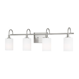 Visual Comfort Studio - 4457104EN3-962 - LED Bath Wall Sconce - Oak Moore - Brushed Nickel