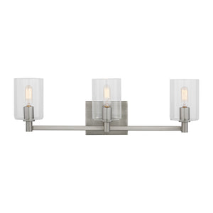 Visual Comfort Studio - 4464203-962 - Three Light Bath Vanity - Fullton - Brushed Nickel