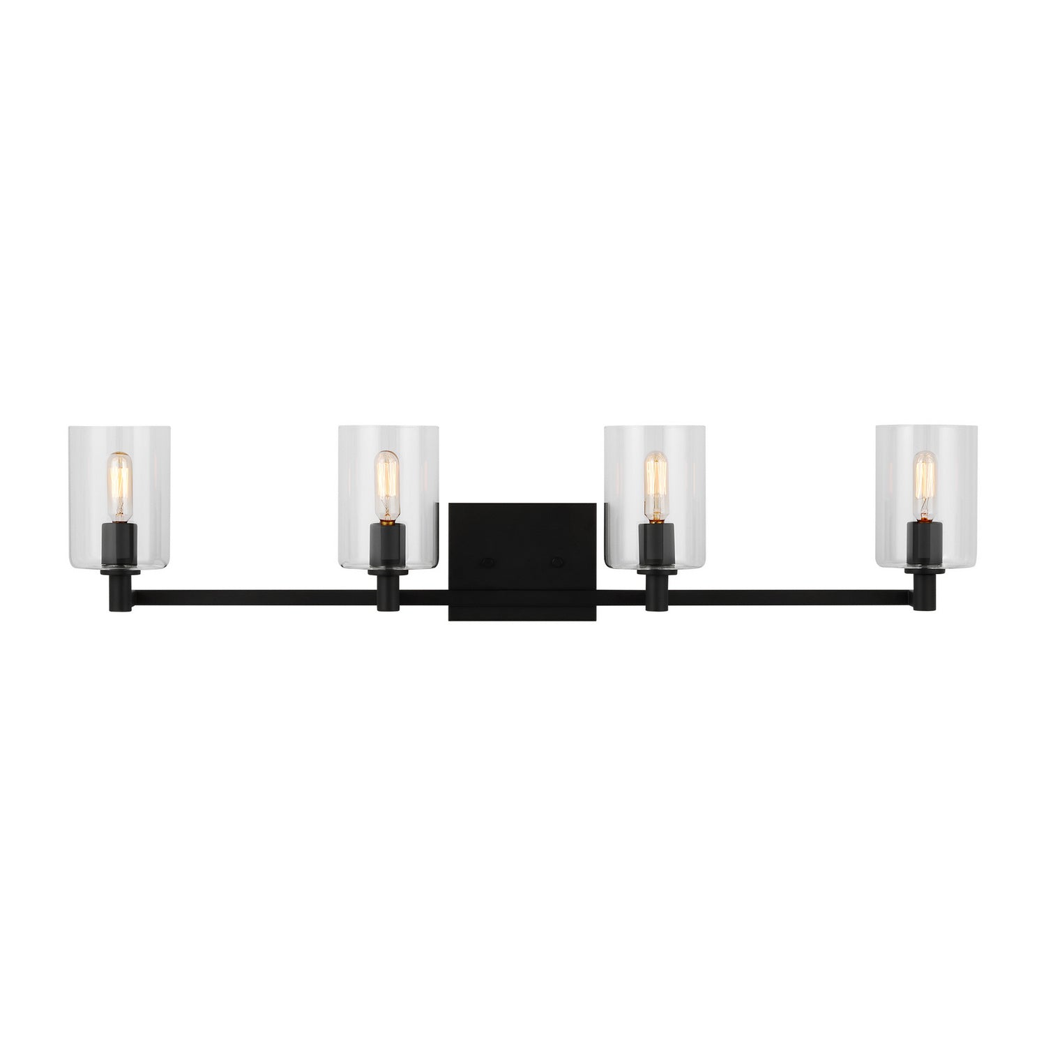 Visual Comfort Studio - 4464204-112 - Four Light Bath Vanity - Fullton - Midnight Black