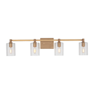 Visual Comfort Studio - 4464204-848 - Four Light Bath Vanity - Fullton - Satin Brass