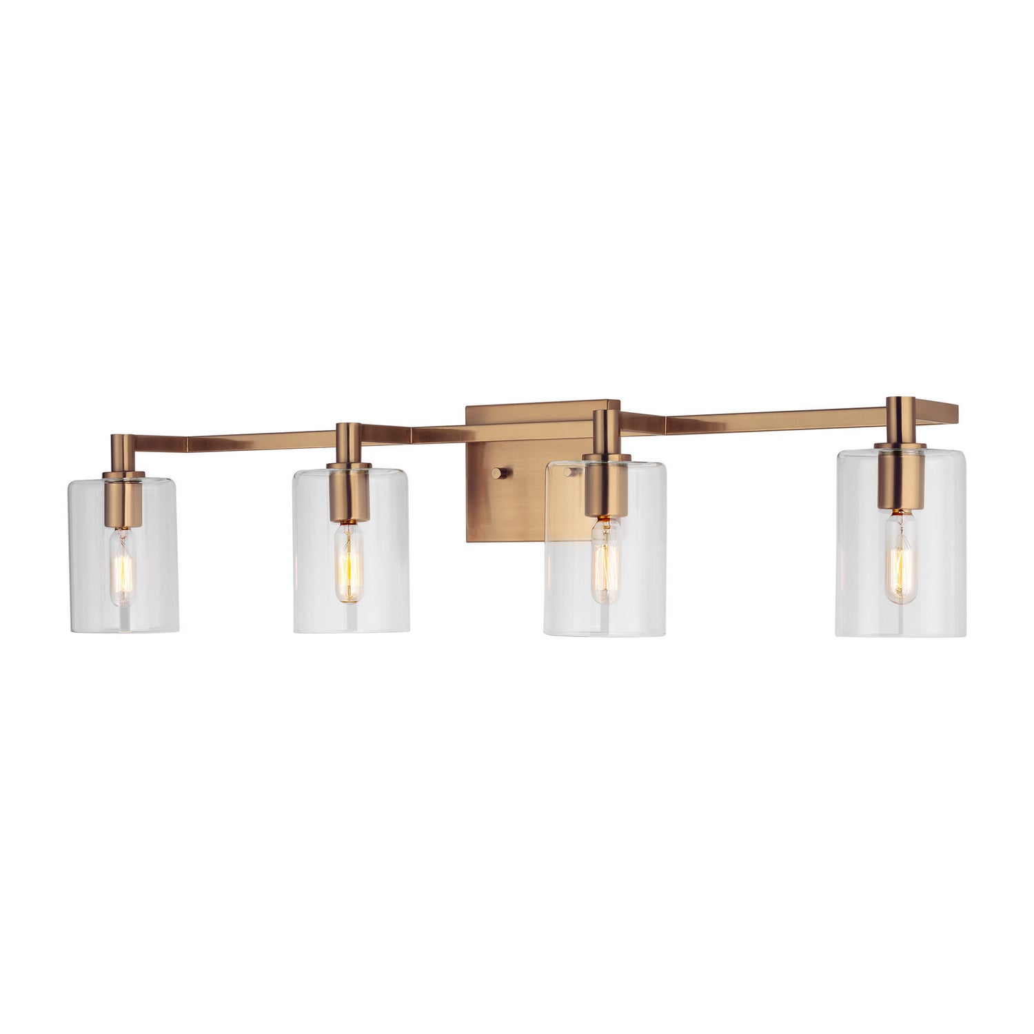 Visual Comfort Studio - 4464204-848 - Four Light Bath Vanity - Fullton - Satin Brass