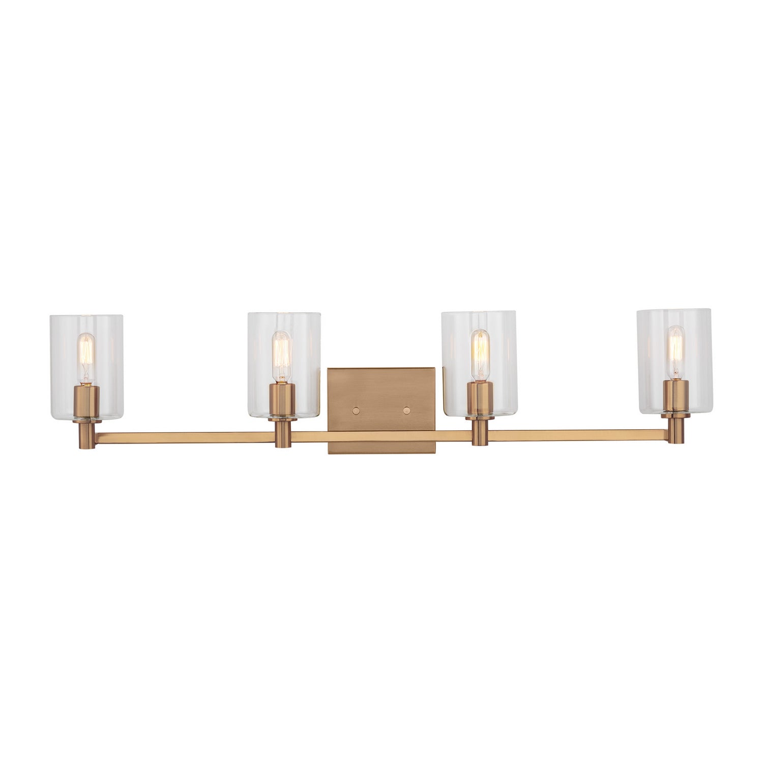 Visual Comfort Studio - 4464204-848 - Four Light Bath Vanity - Fullton - Satin Brass