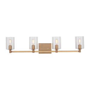 Visual Comfort Studio - 4464204-848 - Four Light Bath Vanity - Fullton - Satin Brass