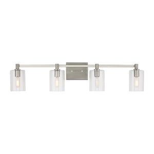 Visual Comfort Studio - 4464204-962 - Four Light Bath Vanity - Fullton - Brushed Nickel