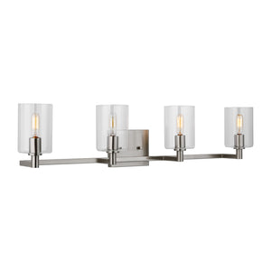 Visual Comfort Studio - 4464204-962 - Four Light Bath Vanity - Fullton - Brushed Nickel