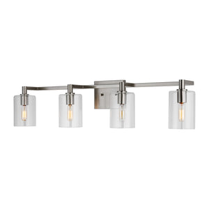 Visual Comfort Studio - 4464204-962 - Four Light Bath Vanity - Fullton - Brushed Nickel