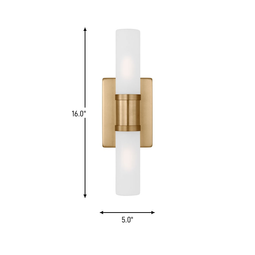 Visual Comfort Studio - 4465002-848 - Two Light Bath Vanity - Keaton - Satin Brass