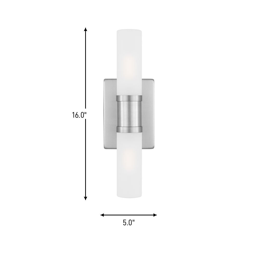 Visual Comfort Studio - 4465002-962 - Two Light Bath Vanity - Keaton - Brushed Nickel