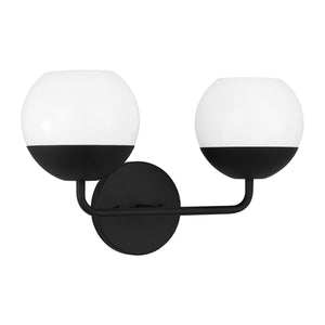 Visual Comfort Studio - 4468102-112 - Two Light Bath Vanity - Alvin - Midnight Black