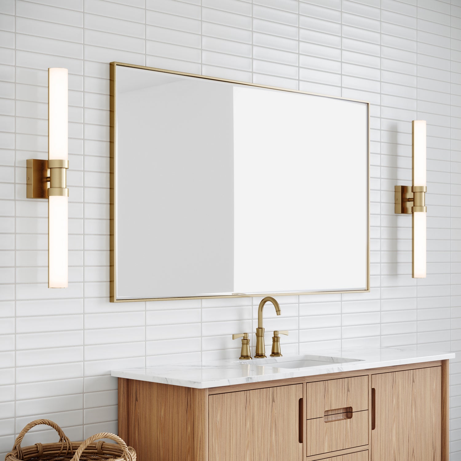 Visual Comfort Studio - 4504093S-848 - LED Bath Wall Sconce - Kiel - Satin Brass