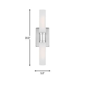 Visual Comfort Studio - 4565002-05 - Two Light Bath Vanity - Keaton - Chrome