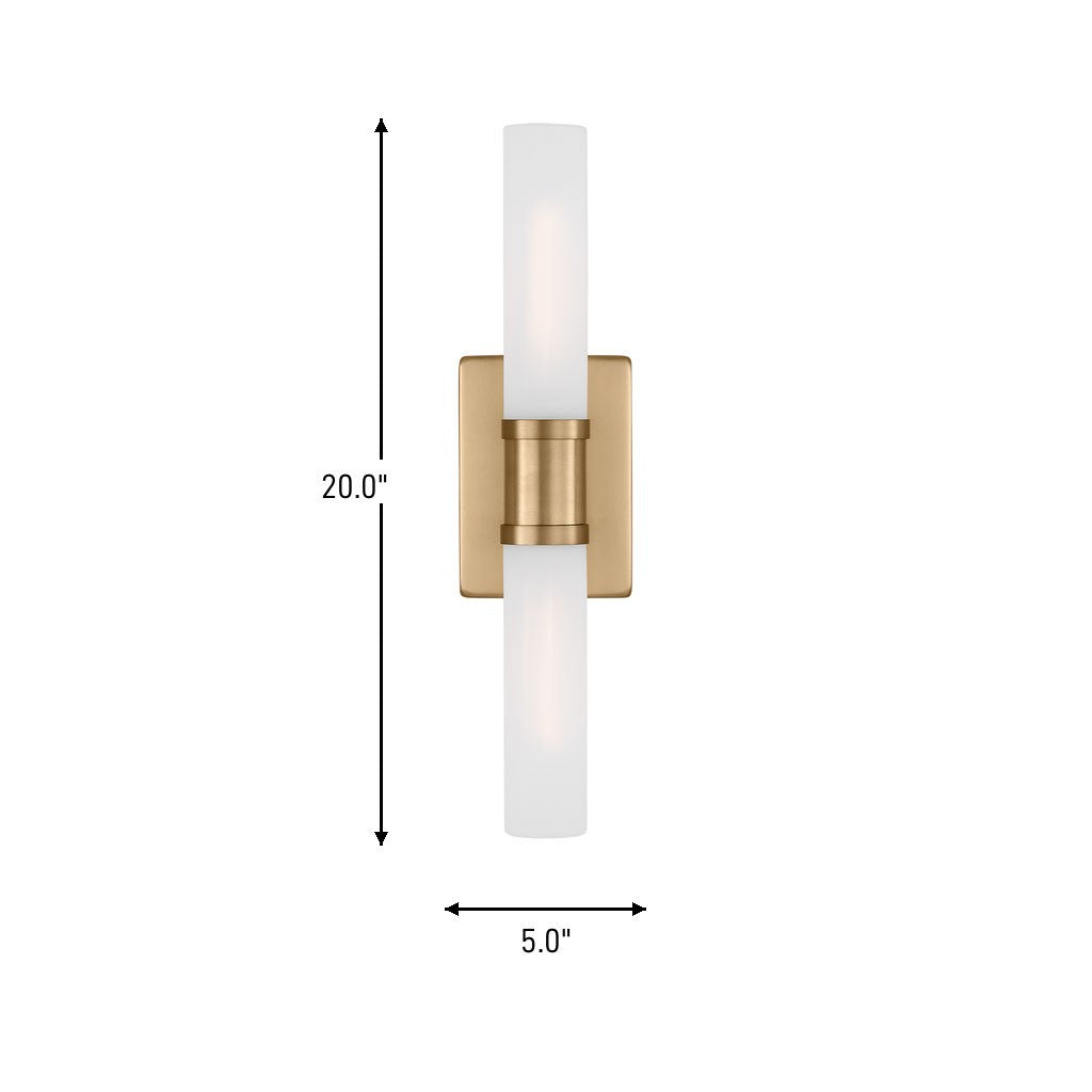 Visual Comfort Studio - 4565002-848 - Two Light Bath Vanity - Keaton - Satin Brass