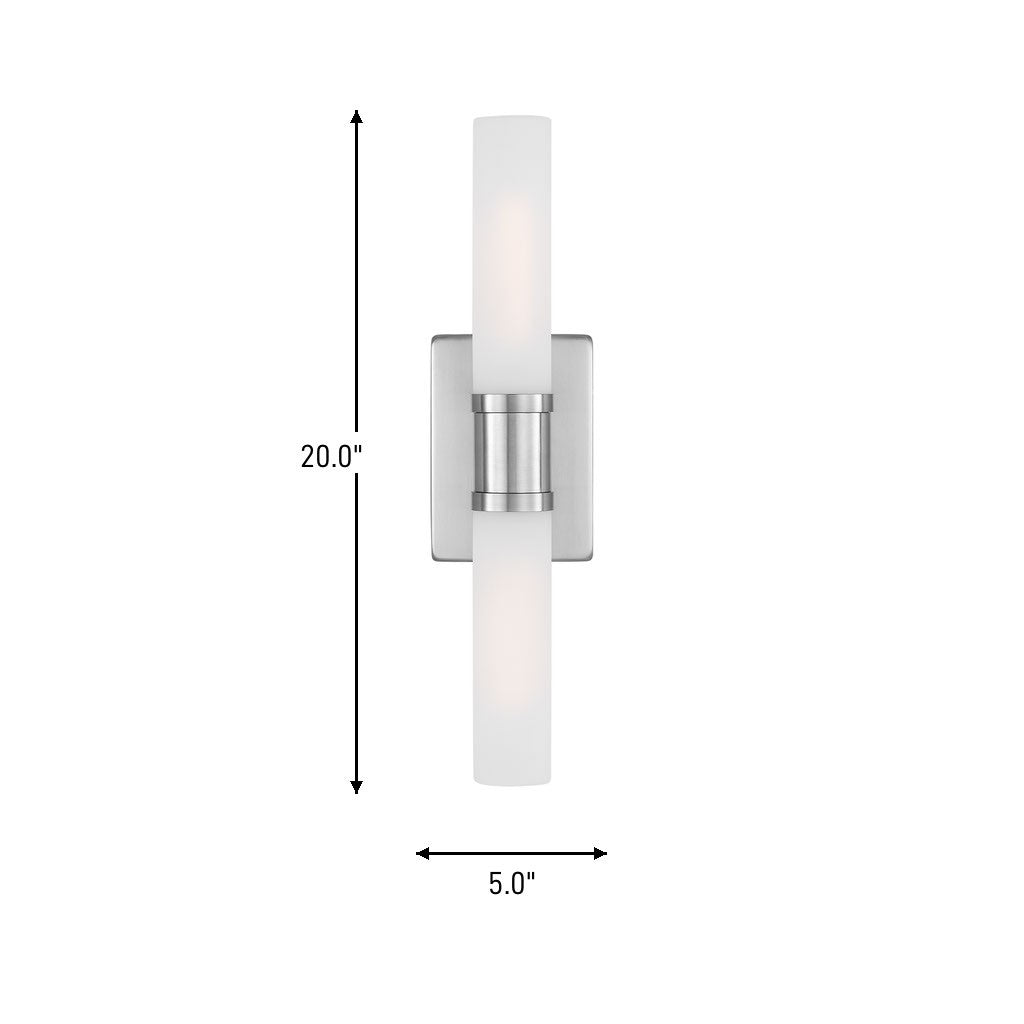 Visual Comfort Studio - 4565002-962 - Two Light Bath Vanity - Keaton - Brushed Nickel
