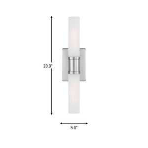 Visual Comfort Studio - 4565002-962 - Two Light Bath Vanity - Keaton - Brushed Nickel
